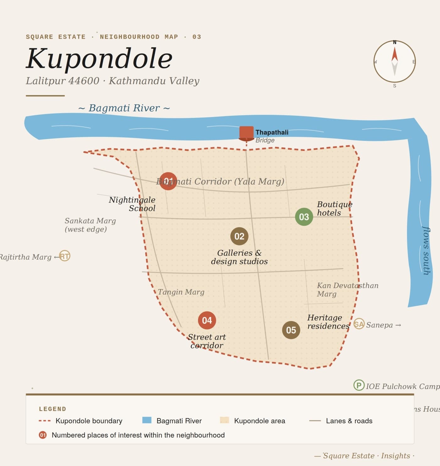 kupondole map