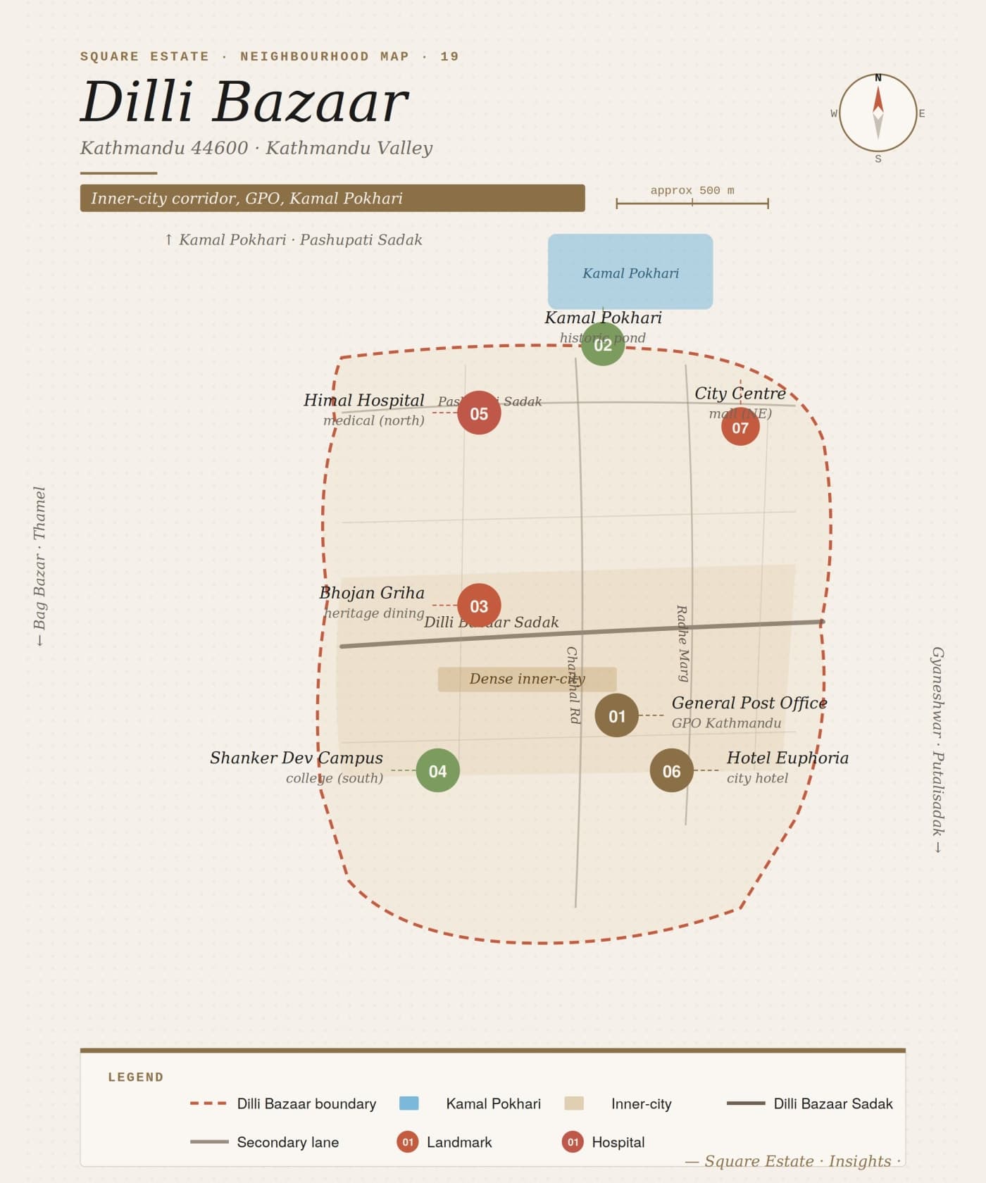 dillibazaar map